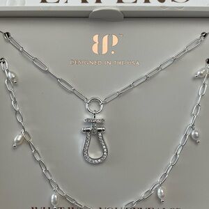 Bomb Party 2026 Luxe Layers “Evermore” Silver Plated/Genuine Freshwater Pearls